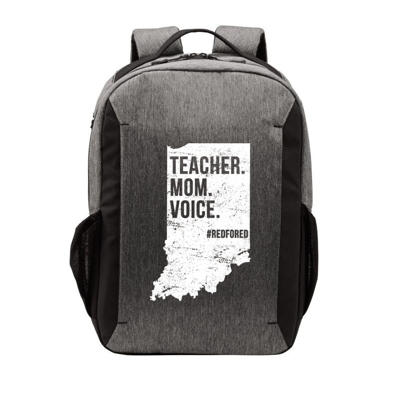 Indiana Teachers Red For Ed Mom Voice Vector Backpack