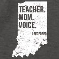 Indiana Teachers Red For Ed Mom Voice Vector Backpack