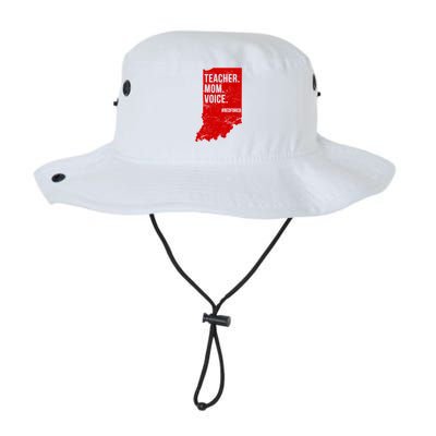 Indiana Teachers Red For Ed Mom Voice Legacy Cool Fit Booney Bucket Hat