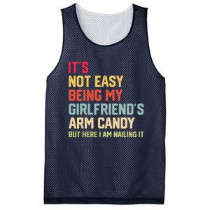 ItS Not Easy Being My GirlfriendS Arm Candy Fathers Day Mesh Reversible Basketball Jersey Tank