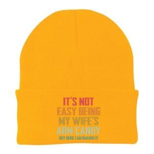 Its Not Easy Being My Wifes Arm Candy Knit Cap Winter Beanie