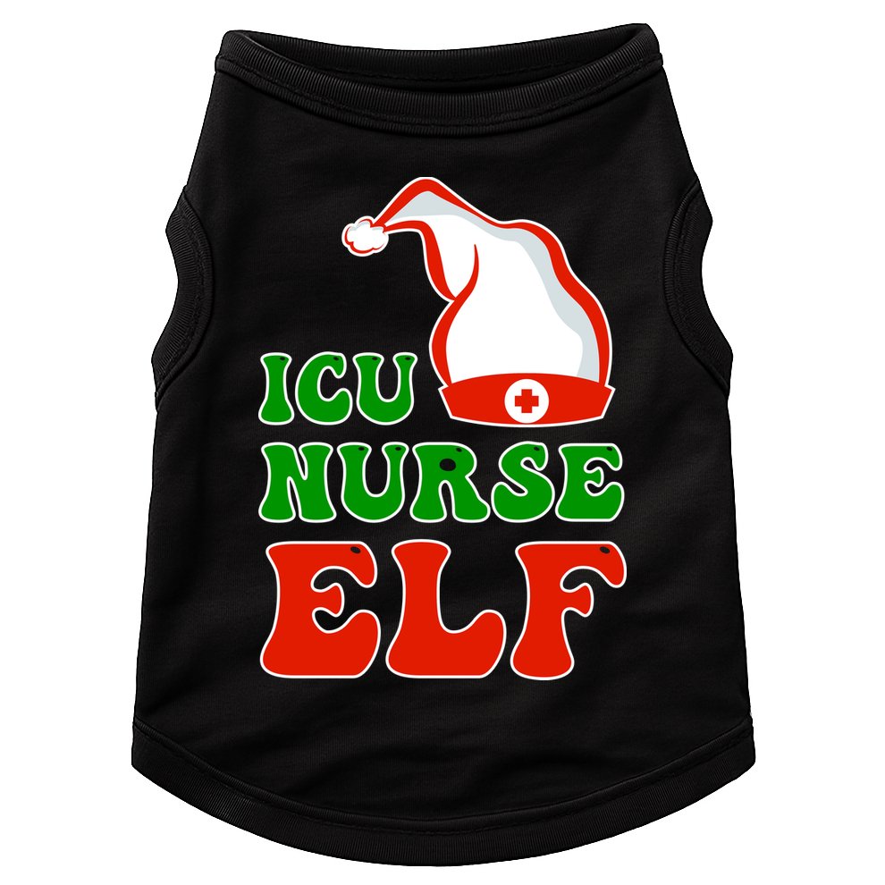 ICU Nurse Elf Doggie Tank