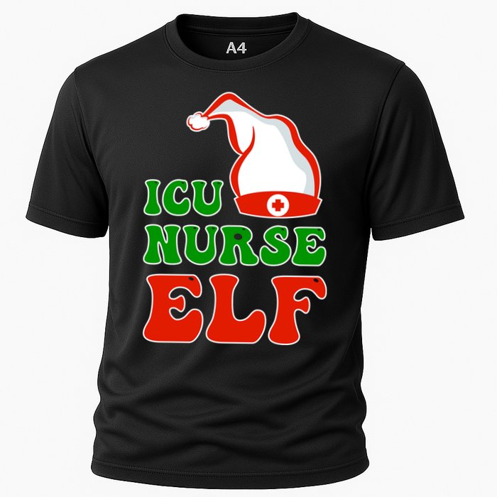 ICU Nurse Elf Cooling Performance Crew T-Shirt
