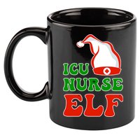 ICU Nurse Elf 11oz C Handle Ceramic Mug