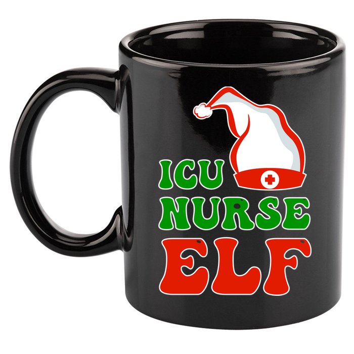 ICU Nurse Elf 11oz C Handle Ceramic Mug