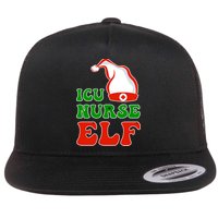 ICU Nurse Elf Flat Bill Trucker Hat