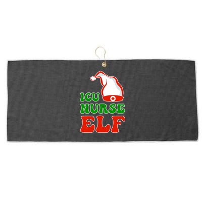 ICU Nurse Elf Large Microfiber Waffle Golf Towel