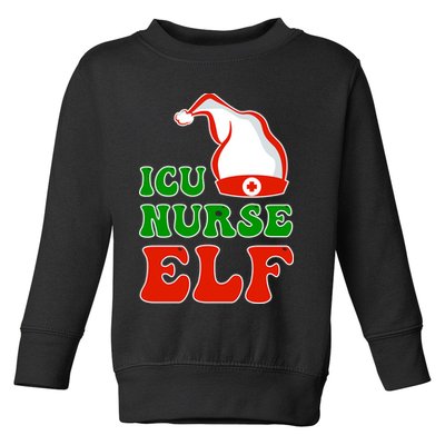 ICU Nurse Elf Toddler Sweatshirt