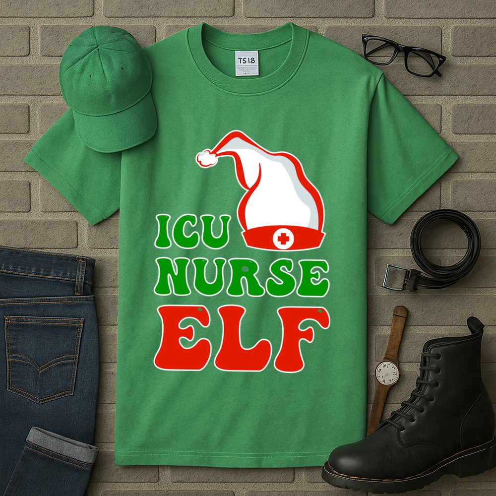 ICU Nurse Elf Tall T-Shirt