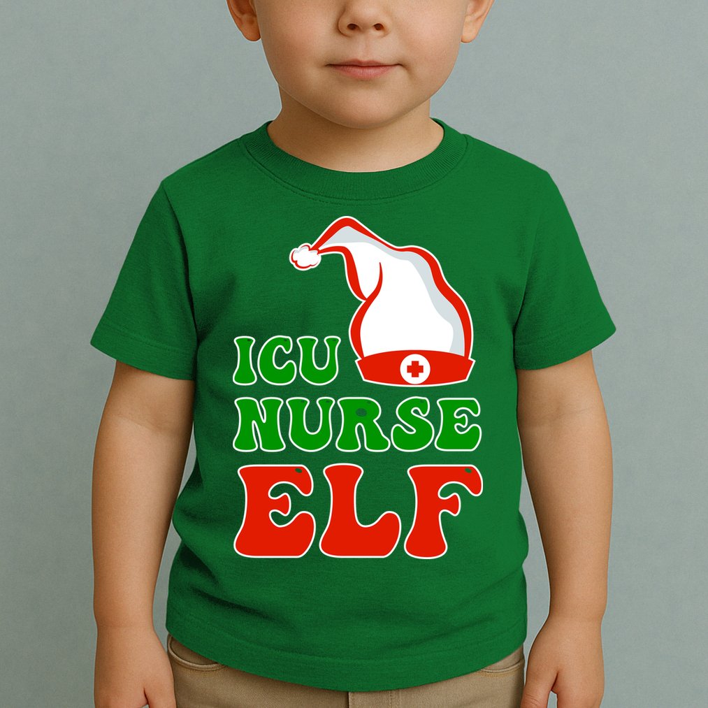 ICU Nurse Elf Toddler T-Shirt