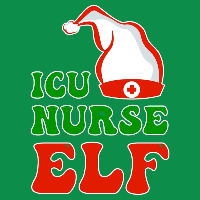 ICU Nurse Elf Toddler T-Shirt