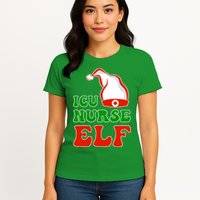 ICU Nurse Elf Womens T-Shirt