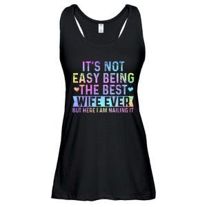 ItS Not Easy Being The Best Wife Ever Funny Wife Woman Ladies Essential Flowy Tank