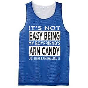 Its Not Easy Being My Friends Arm Candy But Here I Am Gift Mesh Reversible Basketball Jersey Tank