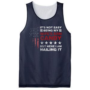 ItS Not Easy Being My WifeS Arm Candy Mesh Reversible Basketball Jersey Tank