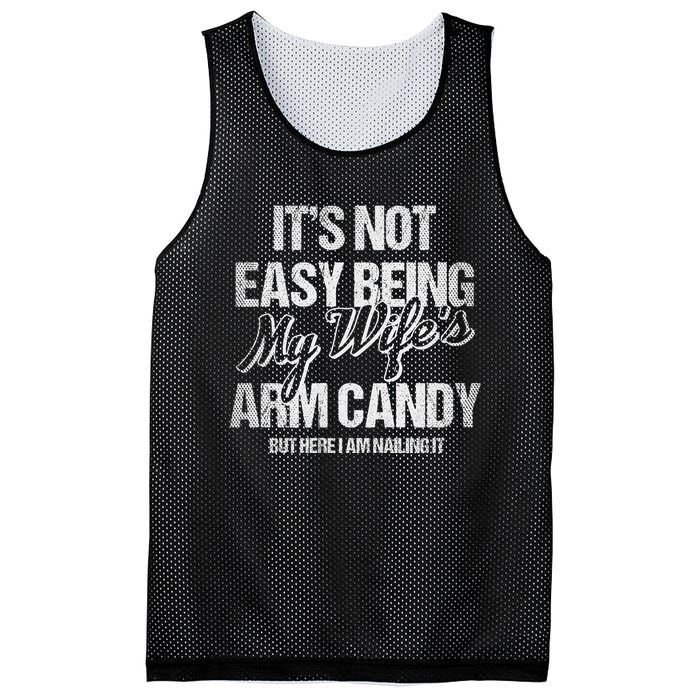 Its Not Easy Being My WifeS Arm Candy Mesh Reversible Basketball Jersey Tank