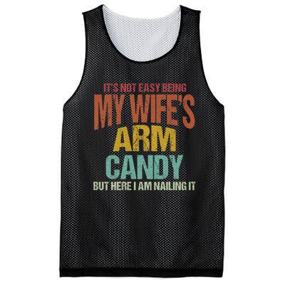 Its Not Easy Being My WifeS Arm Candy Mesh Reversible Basketball Jersey Tank