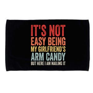 Its Not Easy Being My Girlfriends Arm Candy Retro Microfiber Hand Towel