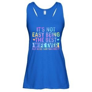 ItS Not Easy Being The Best Wife Ever Ladies Essential Flowy Tank