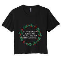 IVe Never Even Met One Wise Man Women's Crop Top Tee