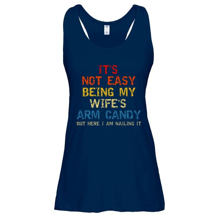 Its Not Easy Being My Wifes Arm Candy Vintage Ladies Essential Flowy Tank