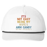 It's Not Easy Being My Wife's Arm Candy Vintage Snapback Five-Panel Rope Hat