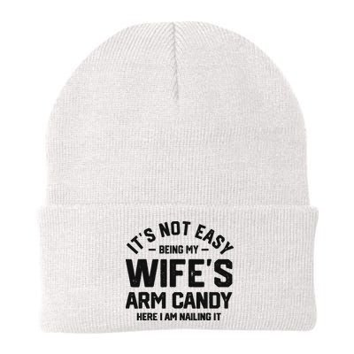 It's Not Easy Being My Wife's Arm Candy Humor Husbands Beanie