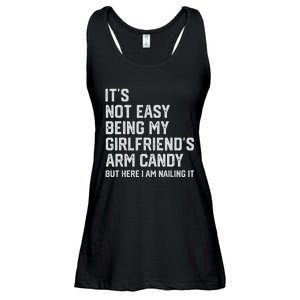 It's Not Easy Being My Girlfriend's Arm Candy Fathers Day Ladies Essential Flowy Tank