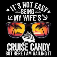 It's Not Easy Being My Wife's Cruise Candy Husband Cruise 16 in Basic Backpack