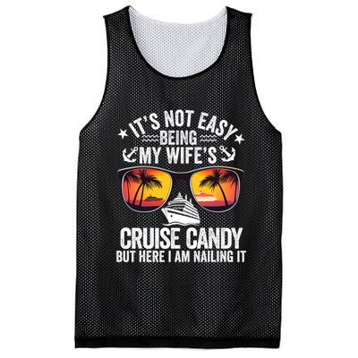 It's Not Easy Being My Wife's Cruise Candy Husband Cruise Mesh Reversible Basketball Jersey Tank