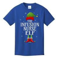 Infusion Nurse Elf Xmas Funny Family Matching Christmas Gift Kids T-Shirt