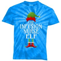 Infusion Nurse Elf Xmas Funny Family Matching Christmas Gift Kids Tie-Dye T-Shirt