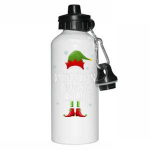 Infusion Nurse Elf Xmas Funny Family Matching Christmas Gift Aluminum Water Bottle 