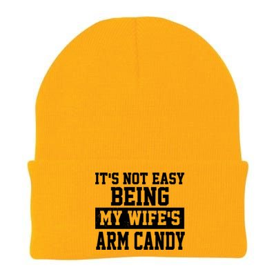 It's Not Easy Being My Wife's Arm Candy Knit Cap Winter Beanie