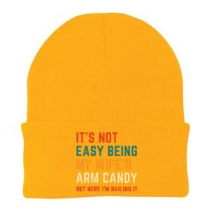 It's Not Easy Being My Wife's Arm Candy Knit Cap Winter Beanie