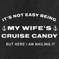 Its Not Easy Being My WifeS Cruise Candy But Here I Am Large Microfiber Waffle Golf Towel