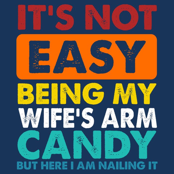 It's Not Easy Being My Wife's Arm Candy But Here I Am Funny Mesh Reversible Basketball Jersey Tank