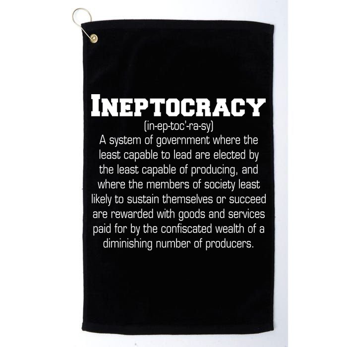 Ineptocracy Definition Golf Towel
