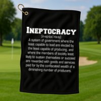 Ineptocracy Definition Golf Towel