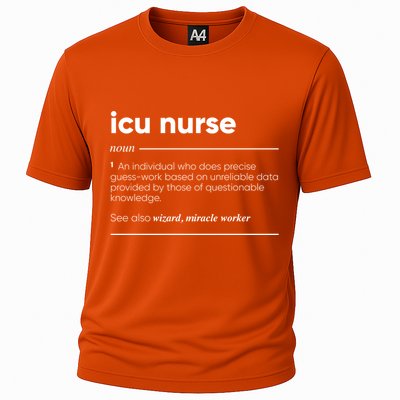 Icu Nurse Funny Definition Gift Cooling Performance Crew T-Shirt