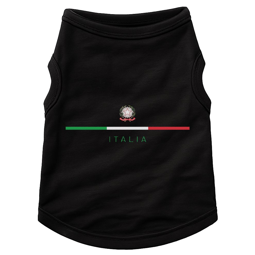 Italia National Flag Colors Italy Crest Logo Italian Roots Doggie Tank