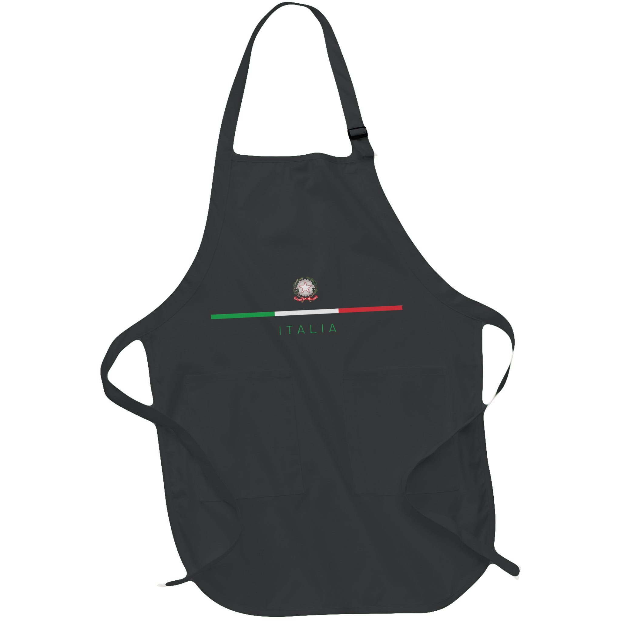 Italia National Flag Colors Italy Crest Logo Italian Roots Apron