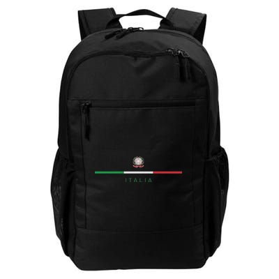 Italia National Flag Colors Italy Crest Logo Italian Roots Backpack