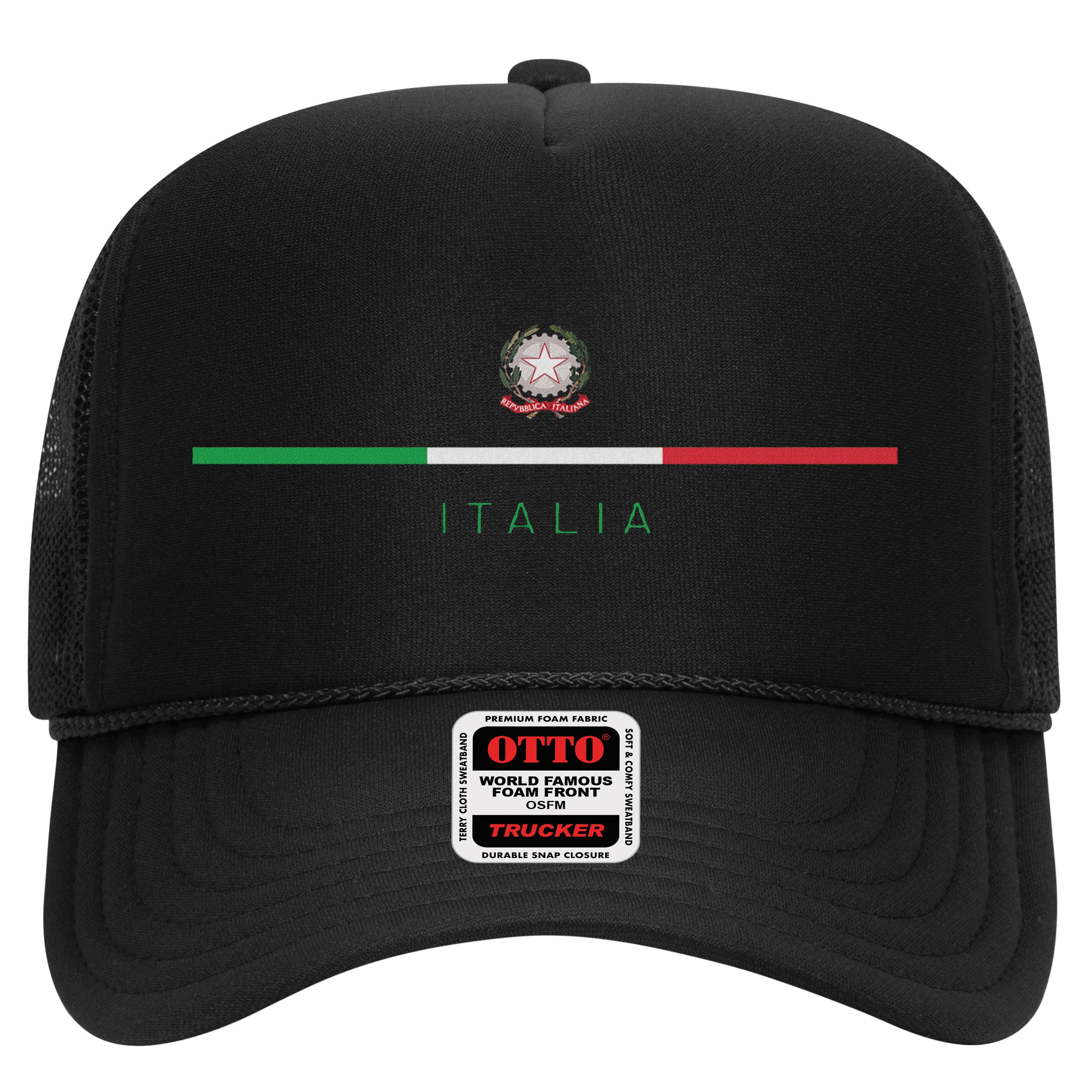 Italia National Flag Colors Italy Crest Logo Italian Roots Hat