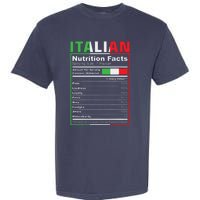 Italian Nutrition Facts Italiano Italy Pride Italian Flag Garment-Dyed Heavyweight T-Shirt