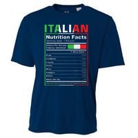 Italian Nutrition Facts Italiano Italy Pride Italian Flag Cooling Performance Crew T-Shirt