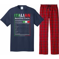 Italian Nutrition Facts Italiano Italy Pride Italian Flag Pajama Set