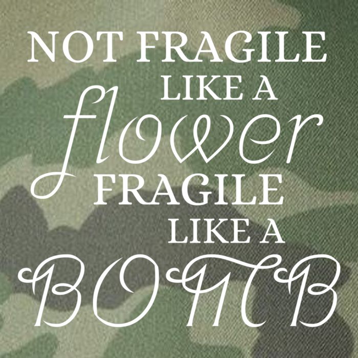 IM Not Fragile Like A Flower IM Fragile Like A Bomb Funny Meaningful Gift Legacy Tie Dye Trucker Hat