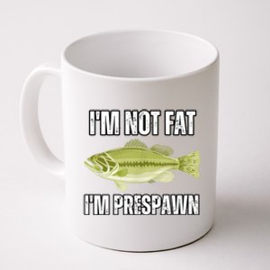 IM Not Fat IM Prespawn Bass Fishing Funny Graphic Coffee Mug