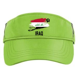 Iraq National Football Soccer Team Flag Adult Drive Performance Visor